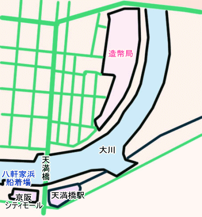 桜の通り抜け地図